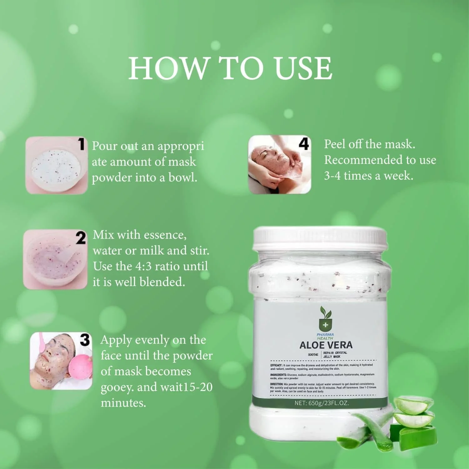 Aloe Vera Hydro Jelly Facial Mask for women Aloe Vera Hydro Jelly Facial Mask for women