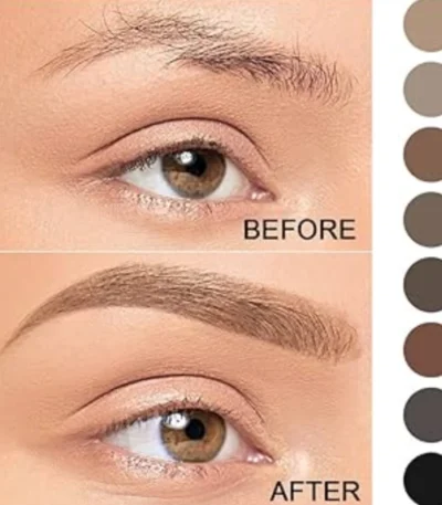 Eyebrow makeup for sensitive skin