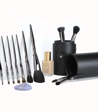 Makeup Silver Brush Set