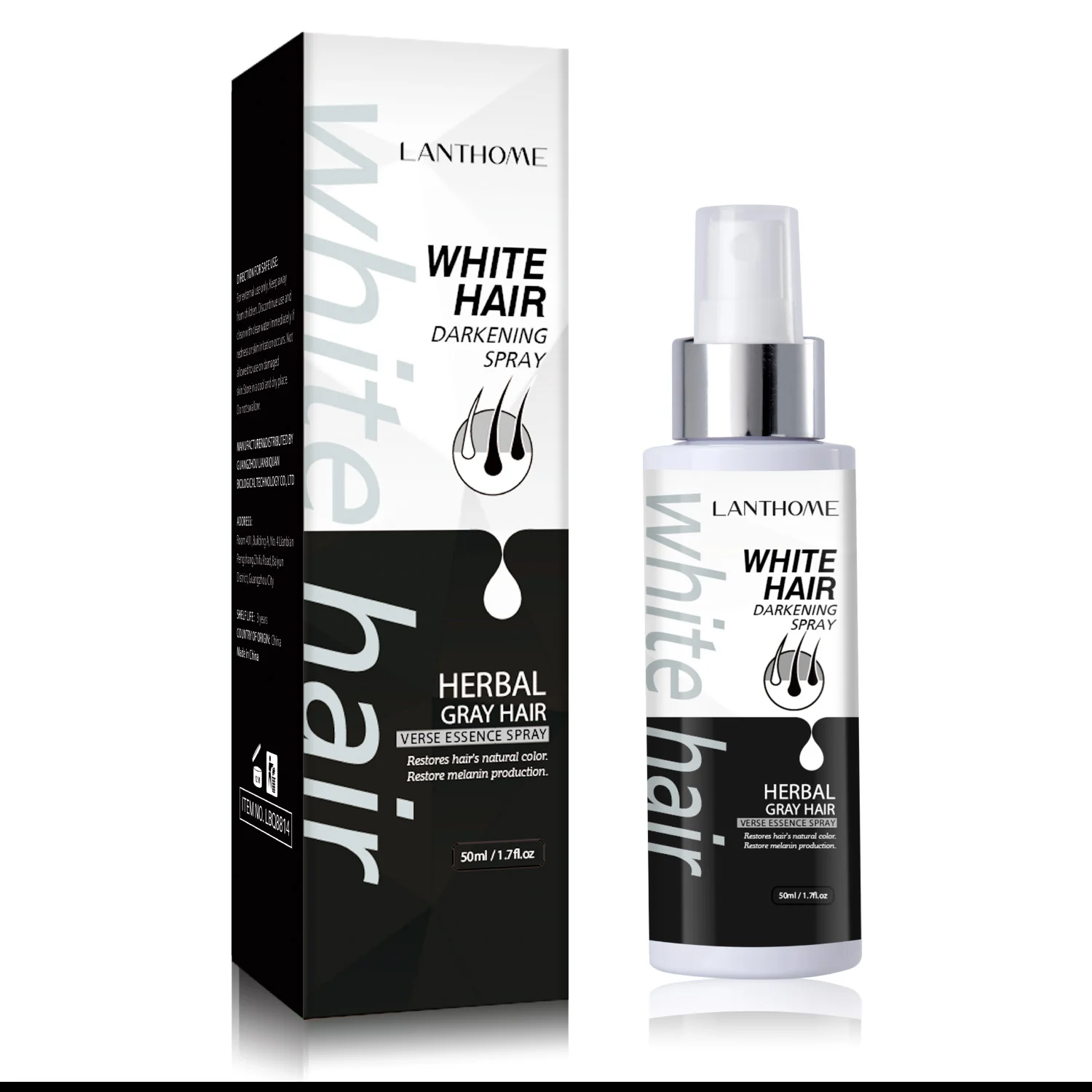 White hair darkening spray White hair darkening spray