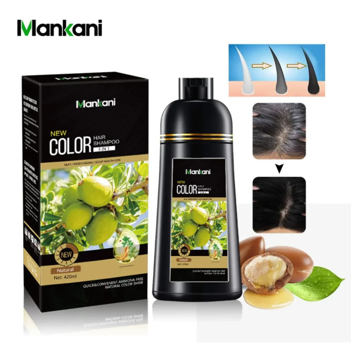 black hair shampoo​